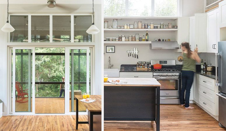 West Asheville Small House Kitchen