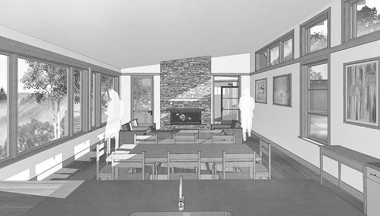 Town Mountain Modern Interior View 2