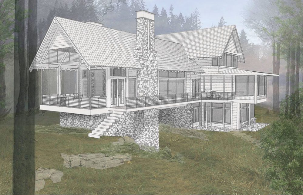 Bridge Home Lake James Exterior Rendering