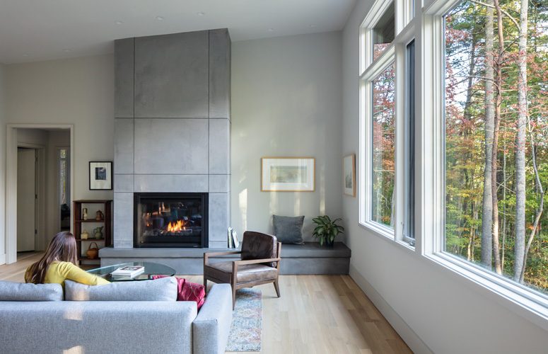 Swannanoa minimalist home living room