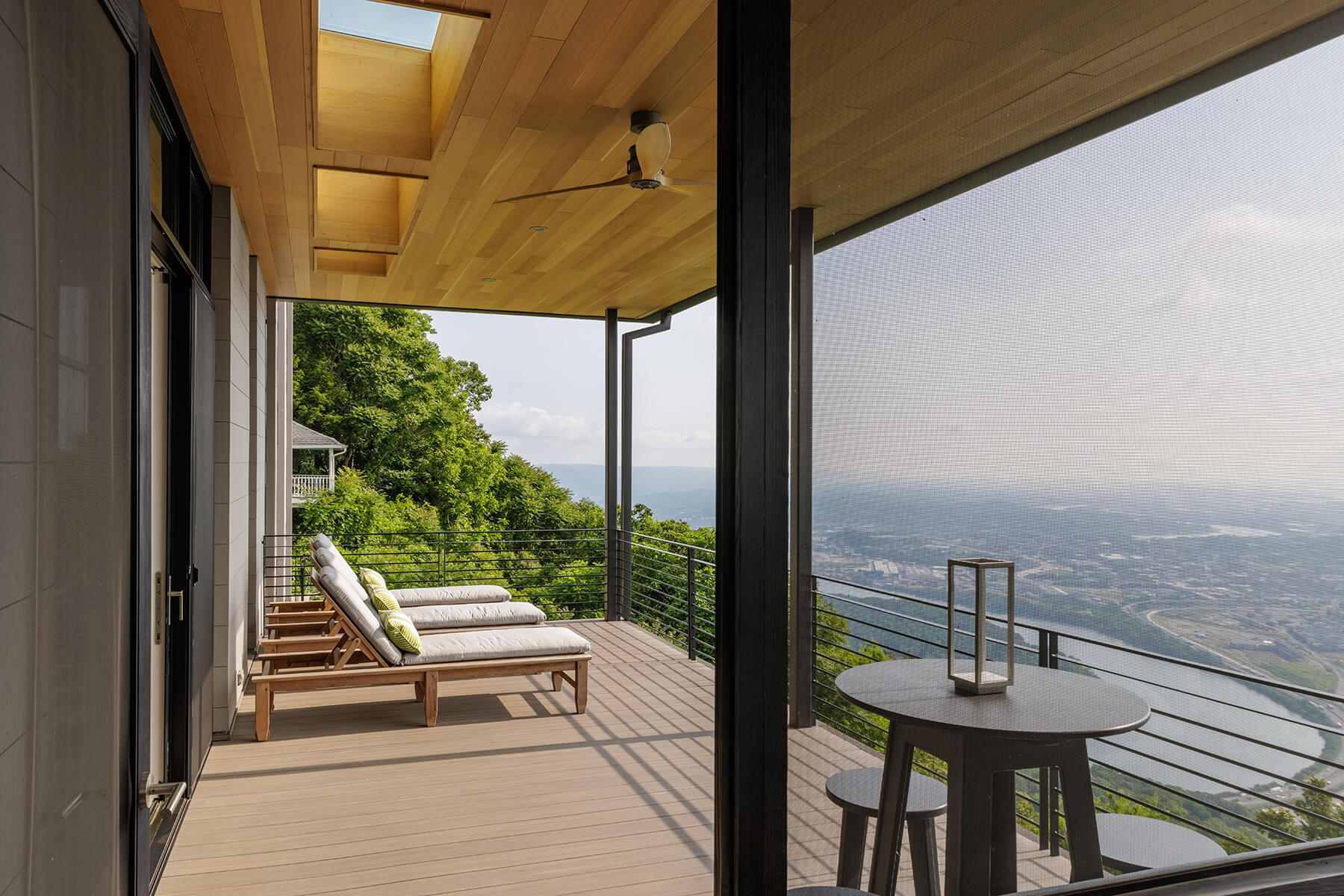 Lookout Mountain Residence Porch Overlooking Tennessee River Valley