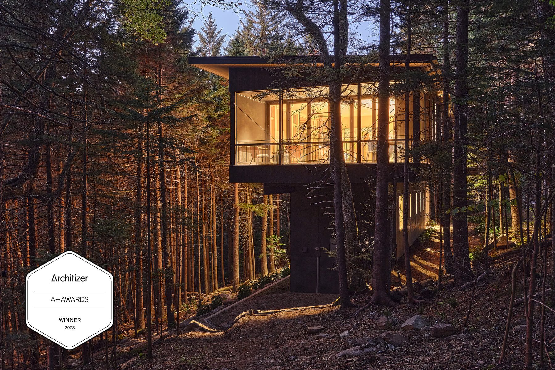Spruce Ridge Cabin wins Architizer A+ Award 2023