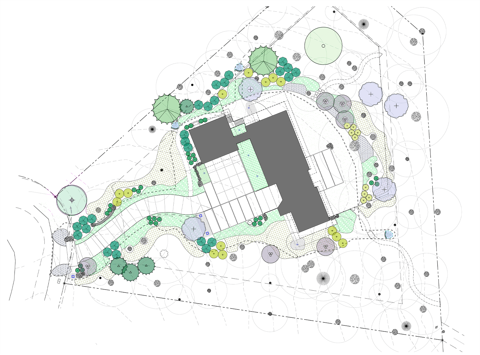 Fern Grove Residence Biltmore Forest Site Plan