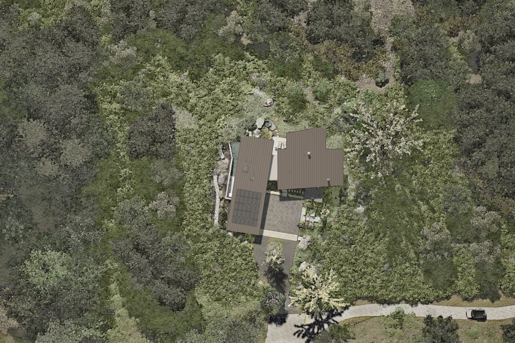 Fairview Side Aerial Rendering